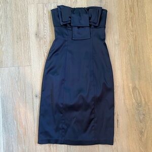 Steve Madden Midnight Strapless Dress with Bow